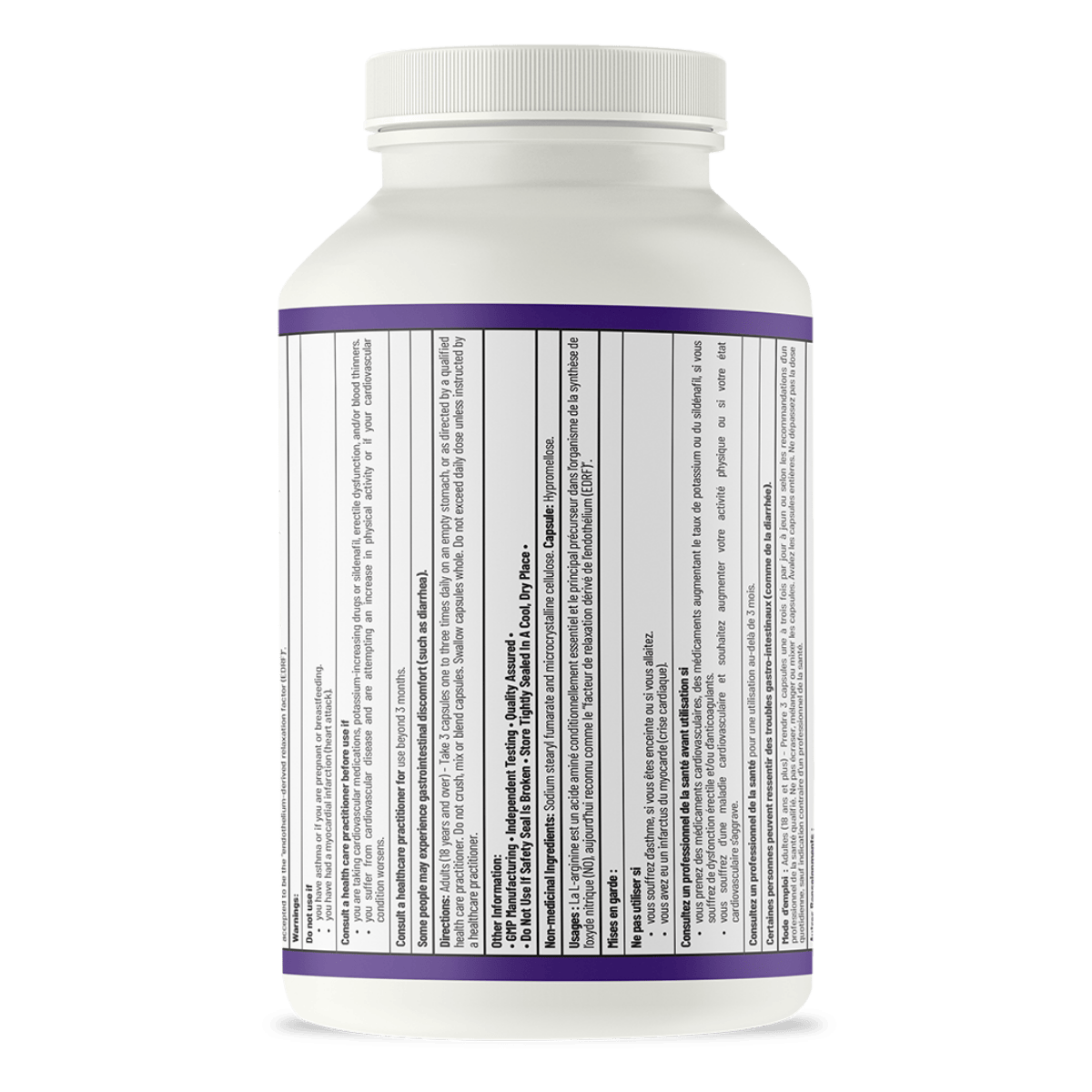 AOR Arginine 600mg 180 Vegetarian Capsules