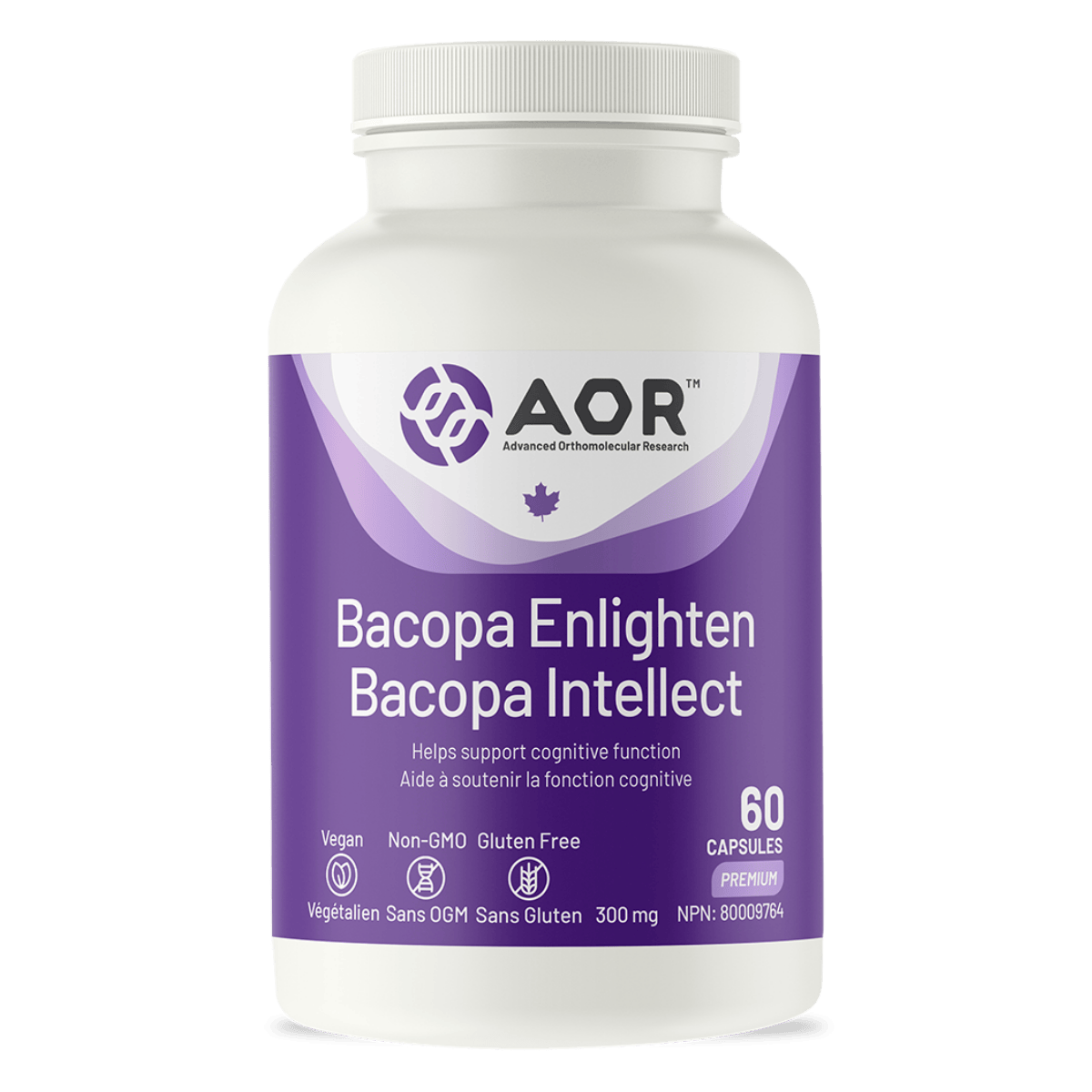 AOR Bacopa Enlighten 300mg Vegetarian Capsules