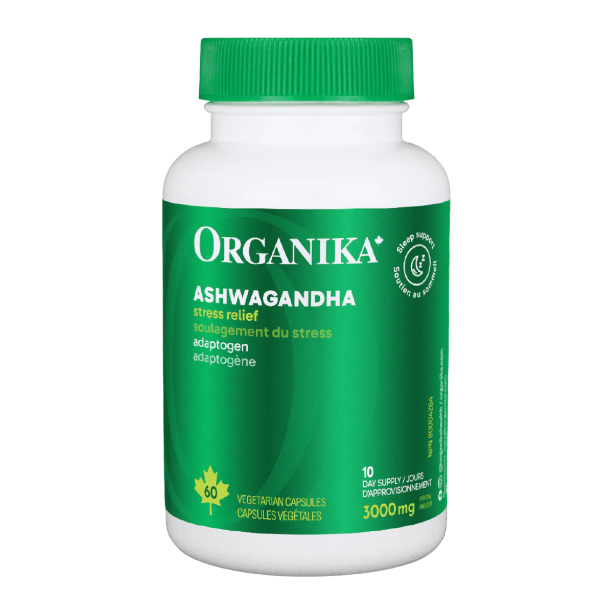 Organika Ashwagandha 500mg 60 Vegetarian Capsules