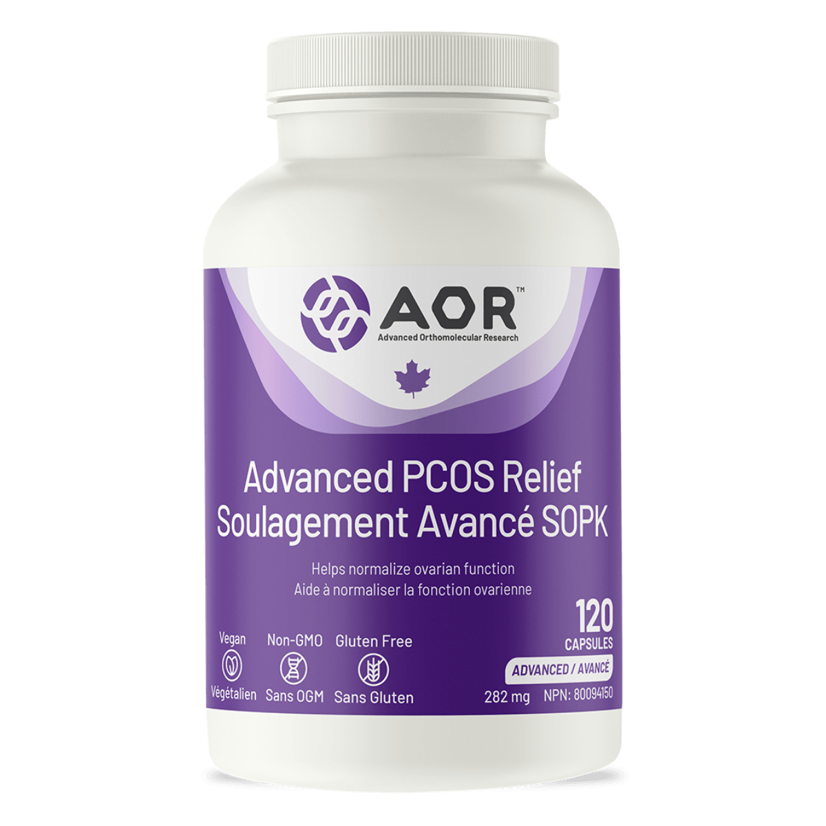 AOR Advanced PCOS Relief 120 Vegetarian Capsules