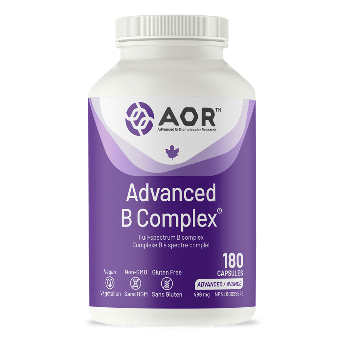 AOR Advanced B Complex 499mg Vegetarian Capsules