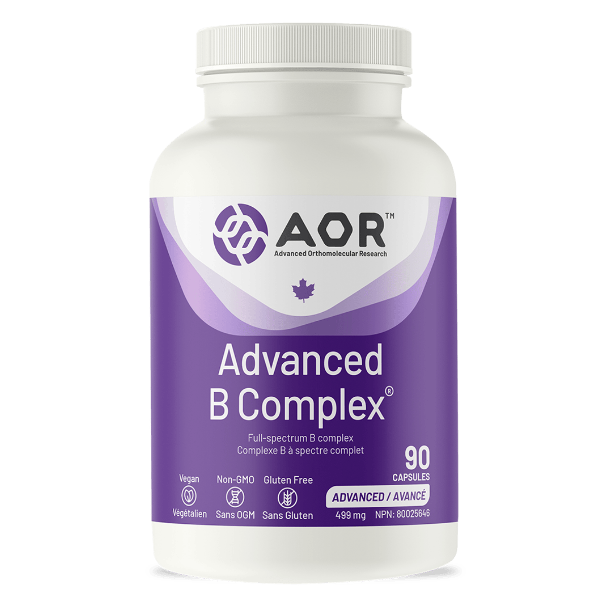 AOR Advanced B Complex 499mg Vegetarian Capsules