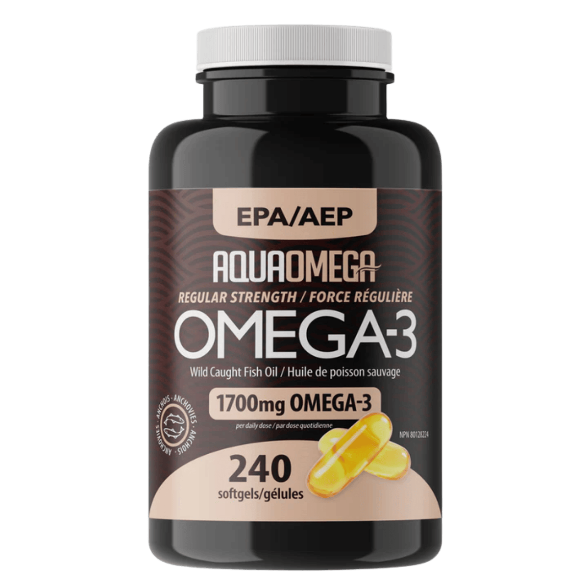 AquaOmega Omega-3 Regular Strength EPA Softgels