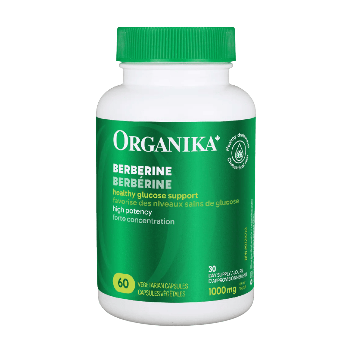 Organika Berberine 500mg 60 Vegetarian Capsules