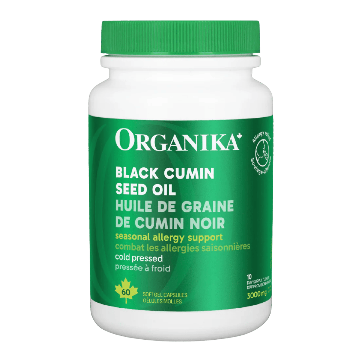 Organika Black Cumin Seed Oil 500mg 60 Softgel Capsules