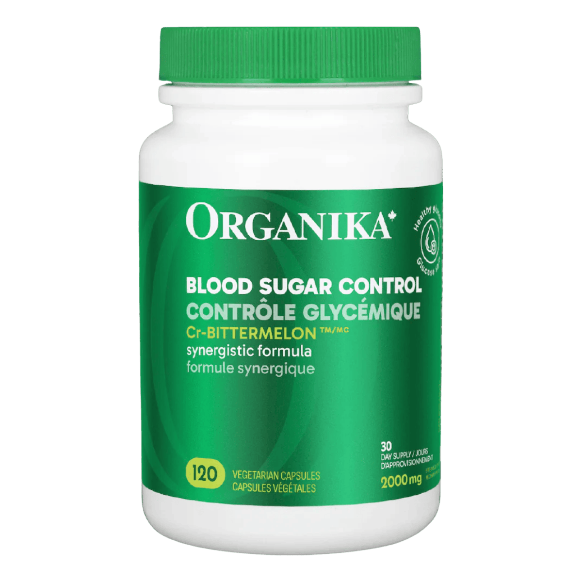 Organika Blood Sugar Control Cr-Bittermelon 500mg 120 Vegetarian Capsules