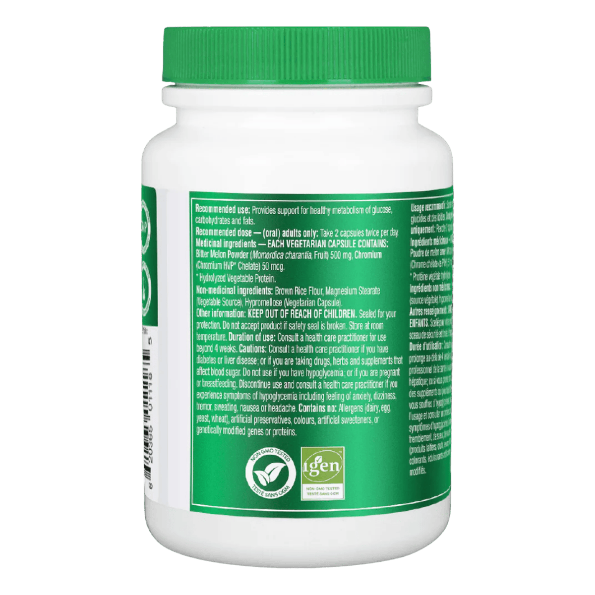 Organika Blood Sugar Control Cr-Bittermelon 500mg 120 Vegetarian Capsules