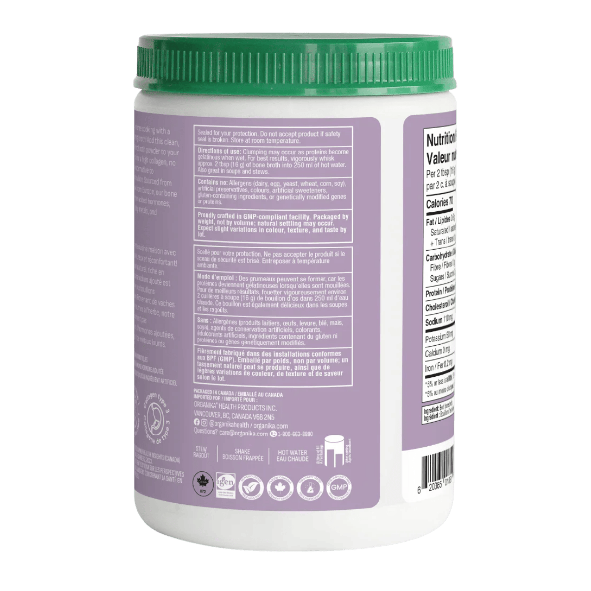Organika Beef Bone Broth Protein Powder 300g