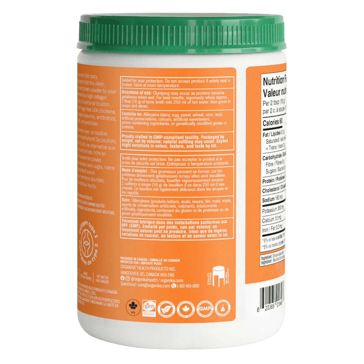 Organika Chicken Bone Broth Protein Powder 300g