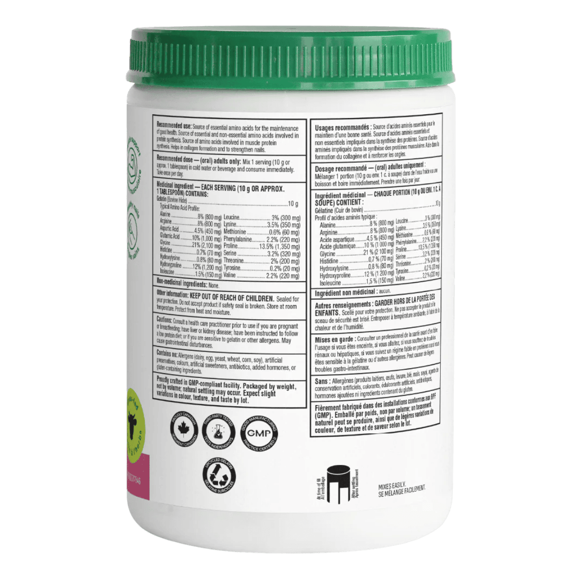 Organika Bovine Gelatin Powder 250g Unflavoured