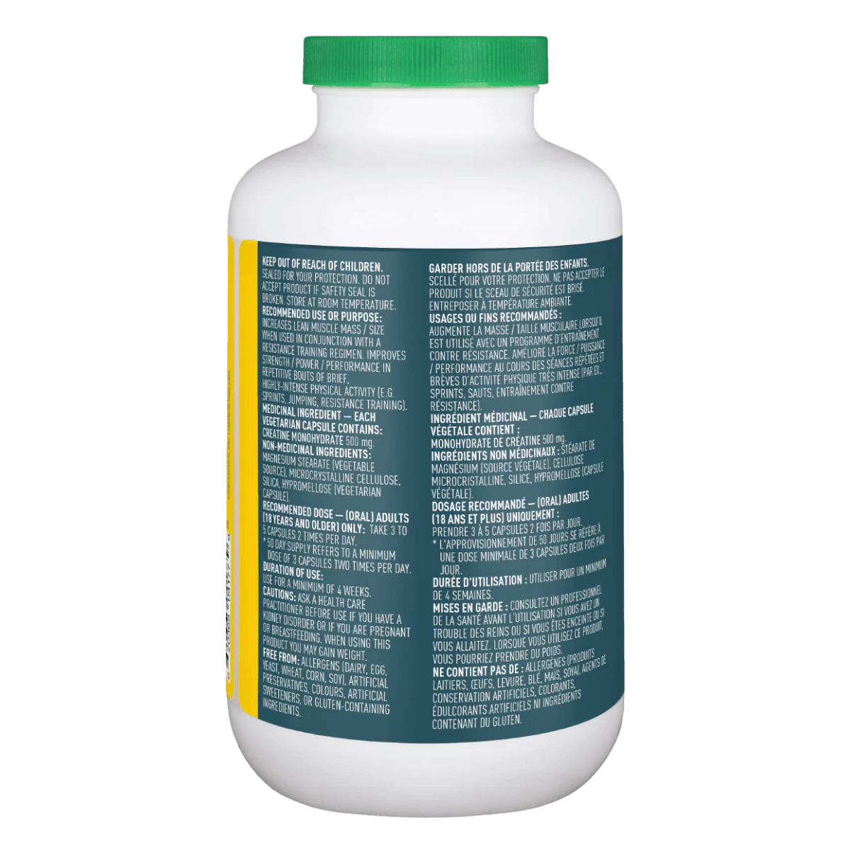 Organika Creatine Capsules 500mg 300 Vegetarian Capsules