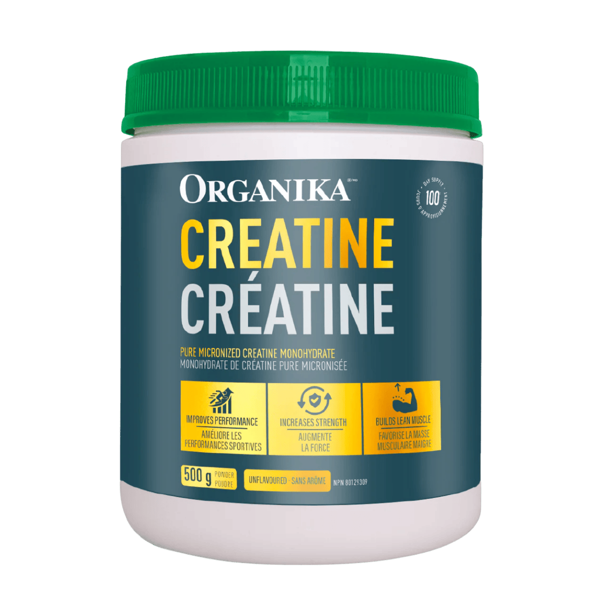 Organika Creatine Micronized Monohydrate Powder 500g Unflavoured