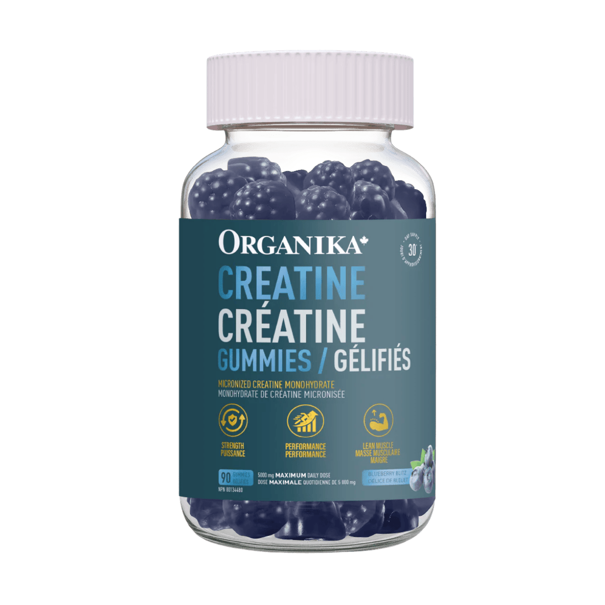 Organika Creatine Monohydrate Gummies 90 Count