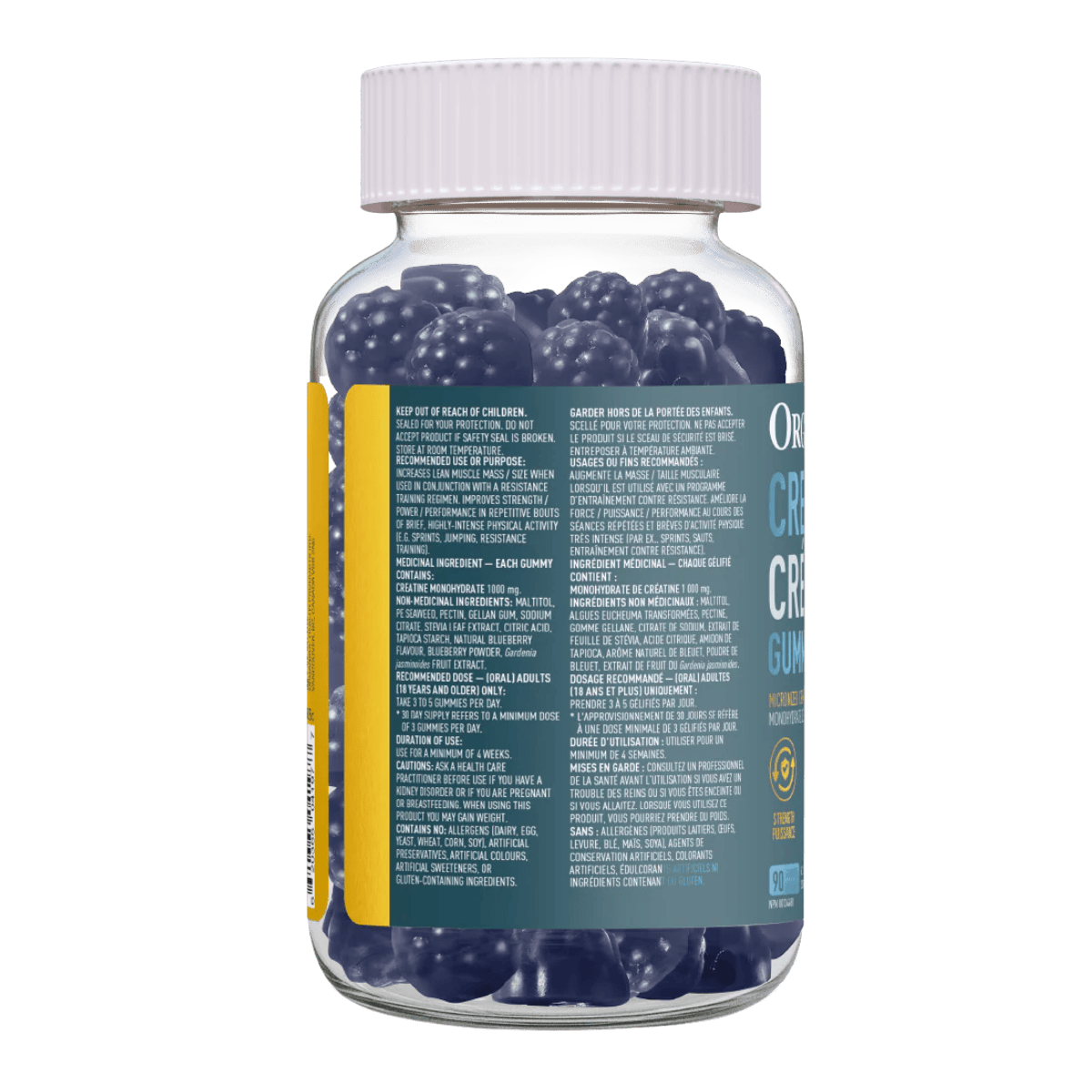 Organika Creatine Monohydrate Gummies 90 Count