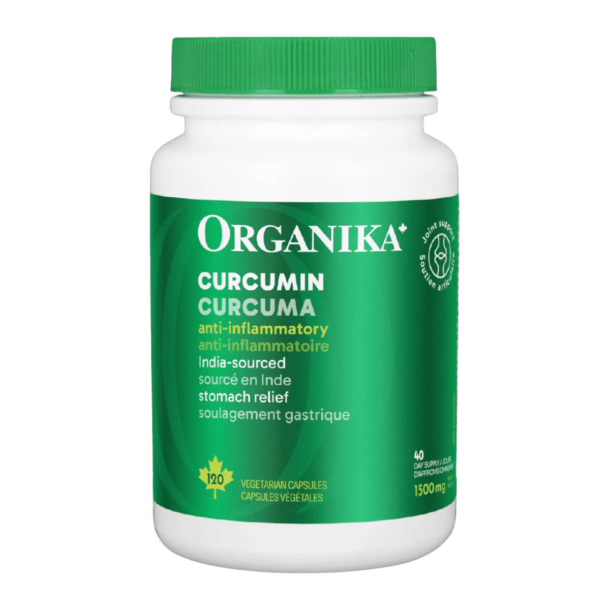 Organika Curcumin Turmeric 500mg Vegetarian Capsules
