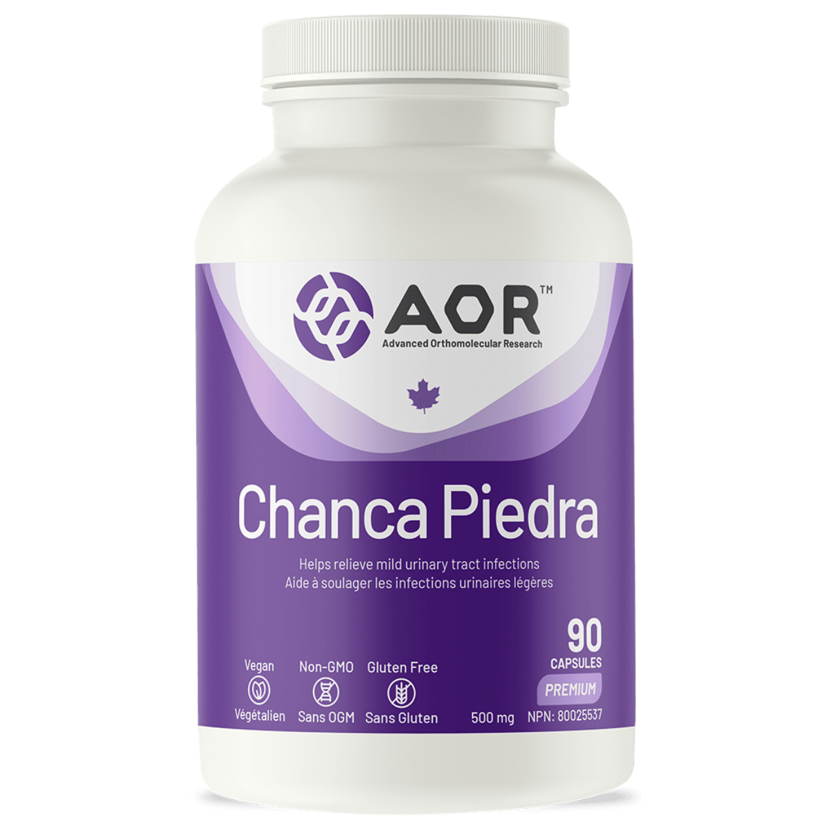 AOR Chanca Piedra 500mg 90 Vegetarian Capsules