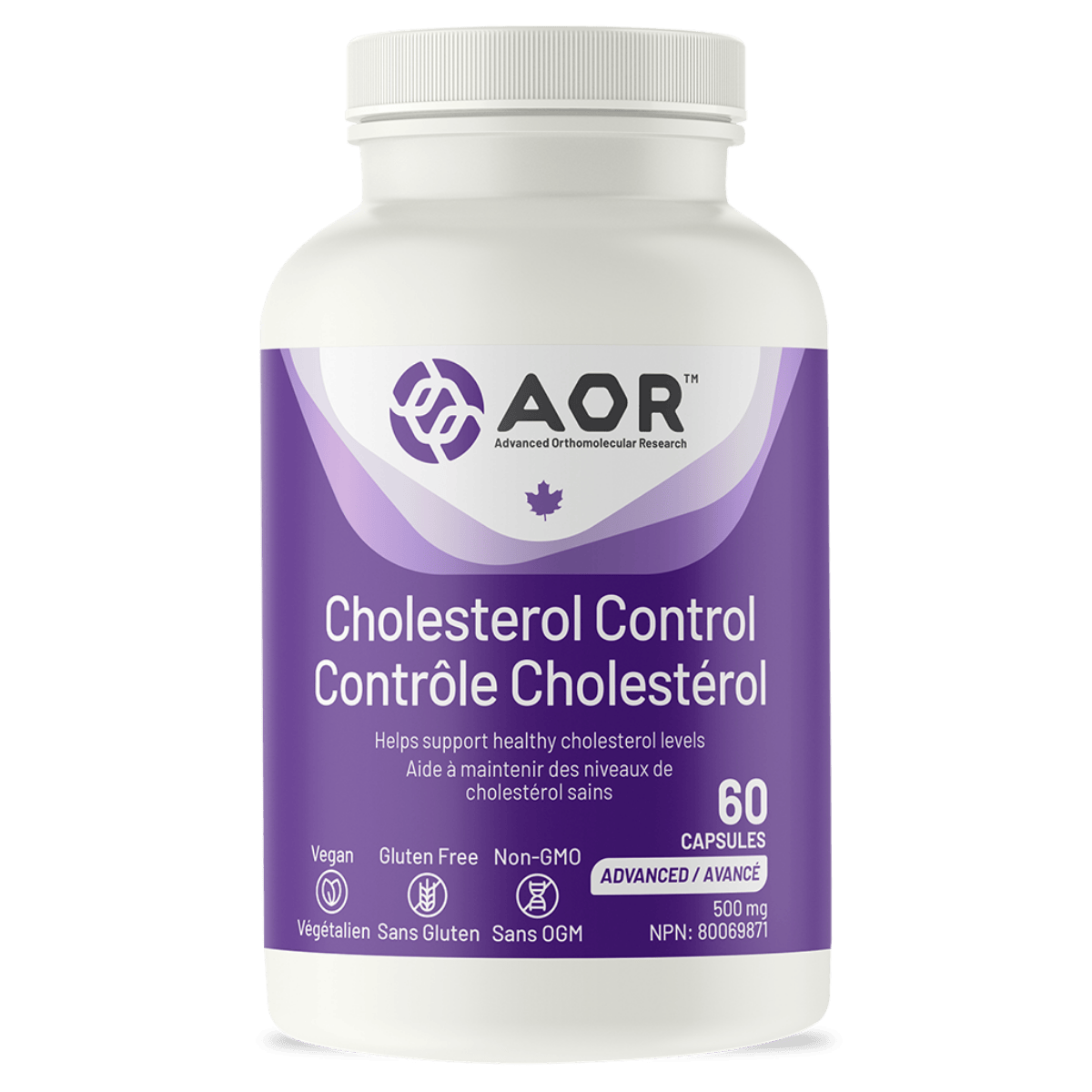 AOR Cholesterol Control 60 Vegetarian Capsules
