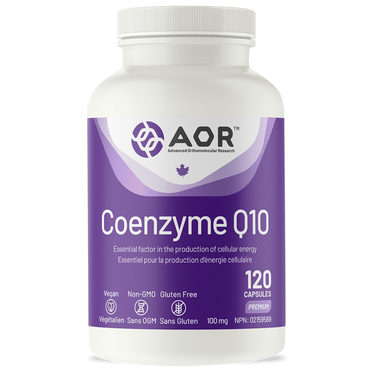 AOR Coenzyme Q10 100mg Vegetarian Capsules