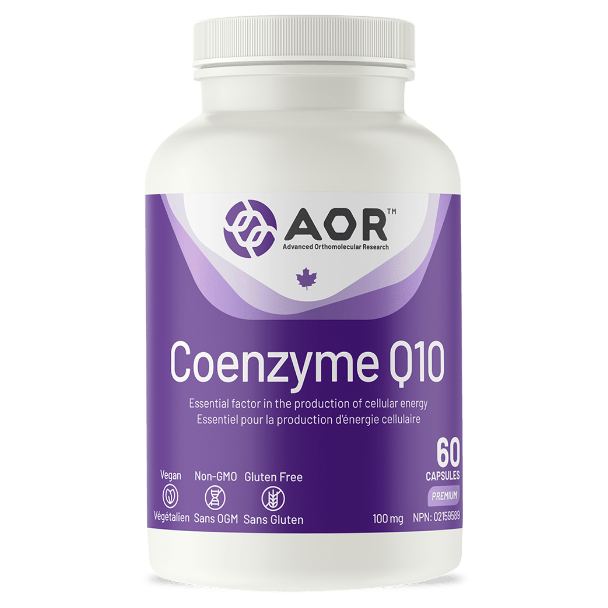 AOR Coenzyme Q10 100mg Vegetarian Capsules