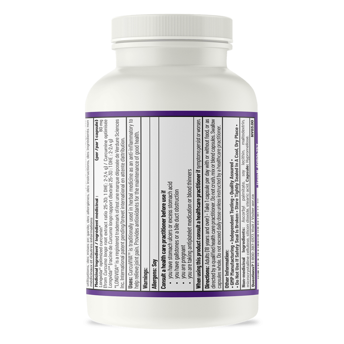 AOR CurcuVIVA 60 Vegetarian Capsules