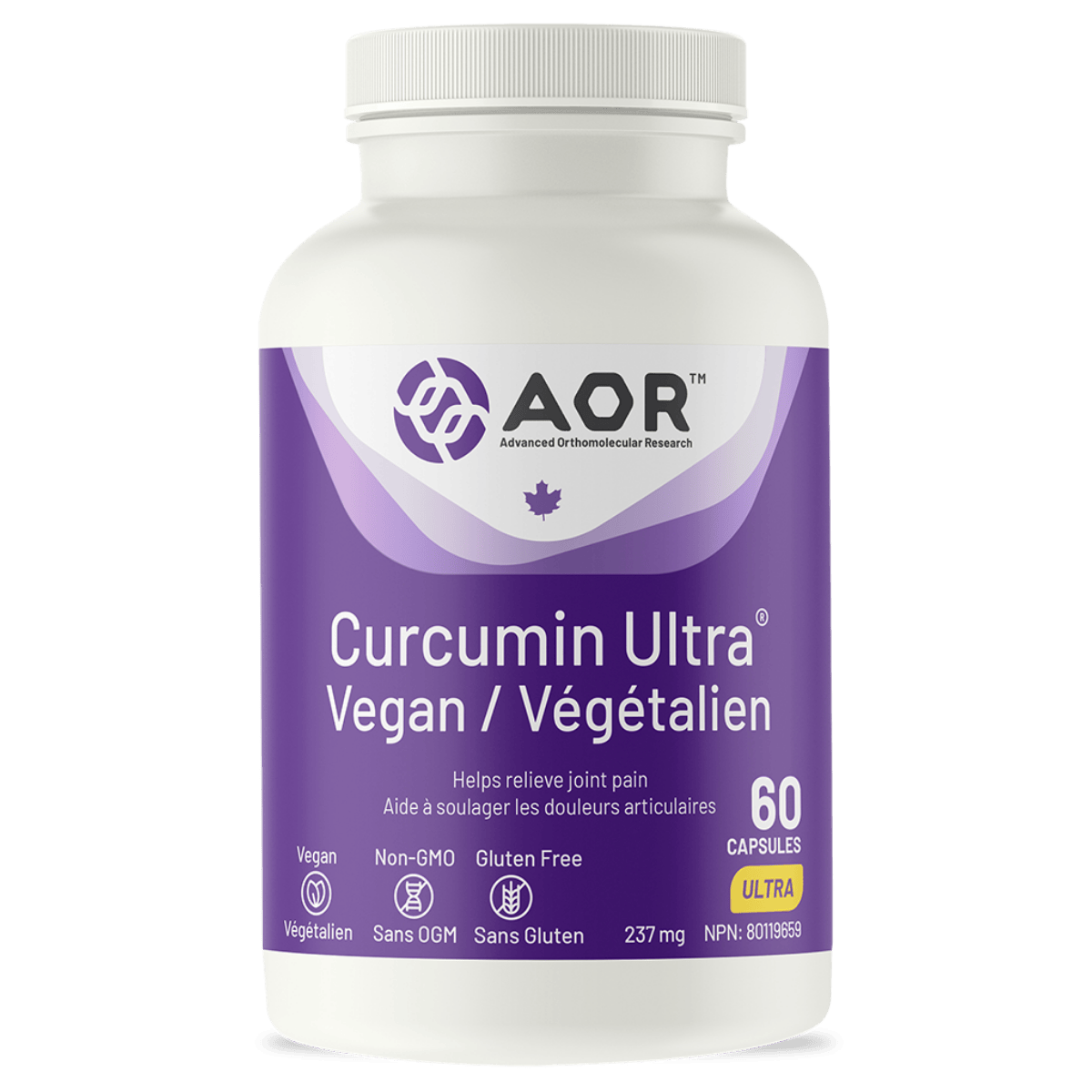 AOR Curcumin Ultra Vegan 60 Vegetarian Capsules