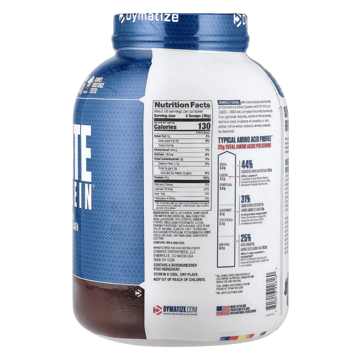 Dymatize Elite Casein Micellar Casein Protein Powder