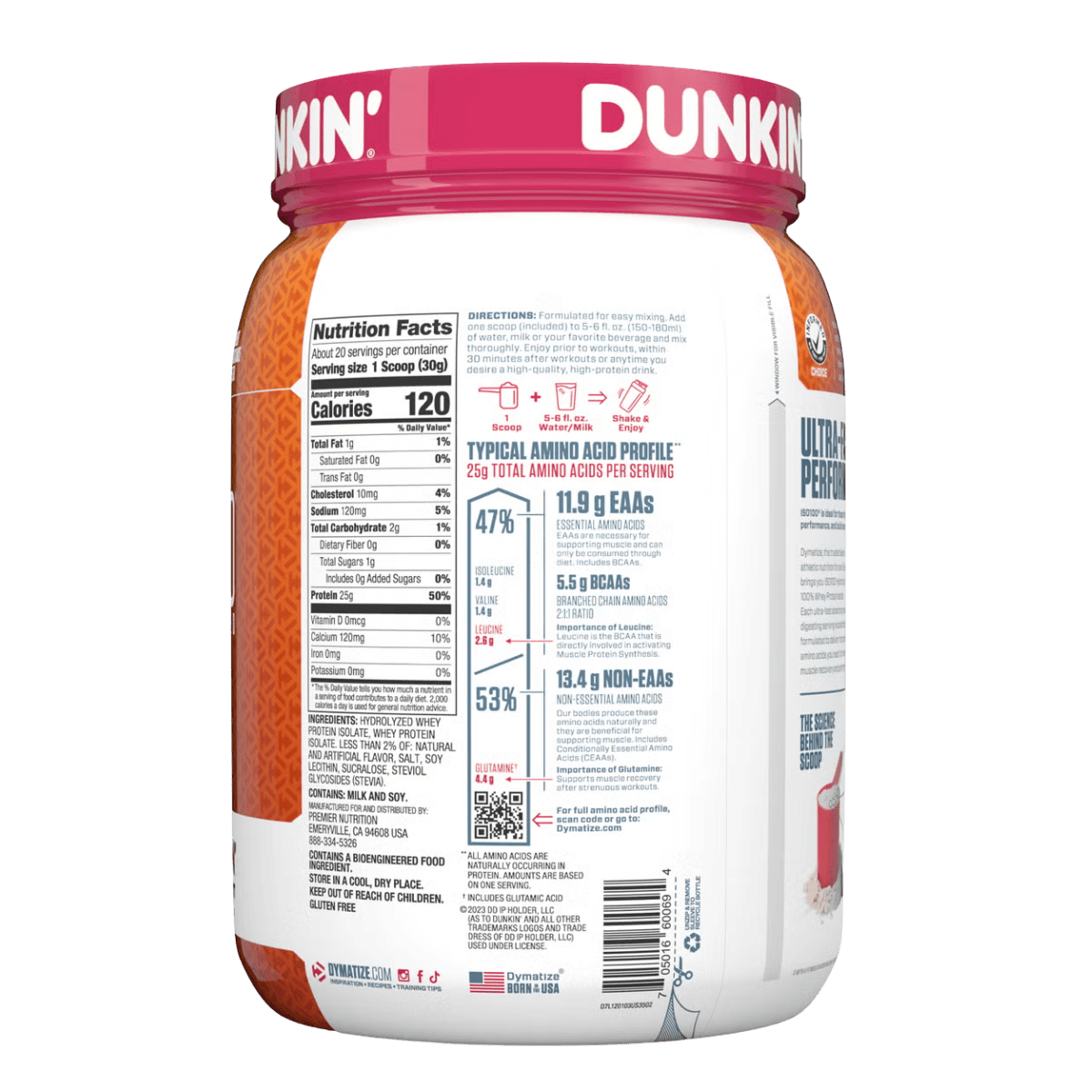 Dymatize ISO100 Hydrolyzed Whey Protein Isolate Powder