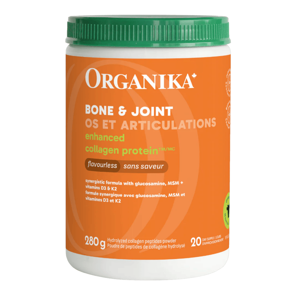 Organika Enhanced Collagen Protein Bone & Joint 280g Unflavoured