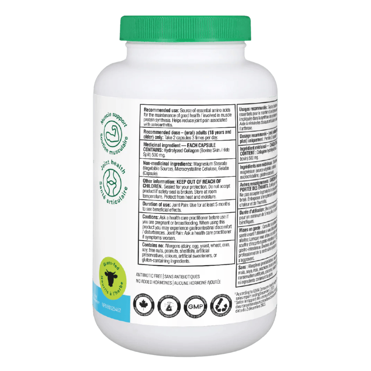 Organika Enhanced Collagen Protein Original 500mg 240 Capsules