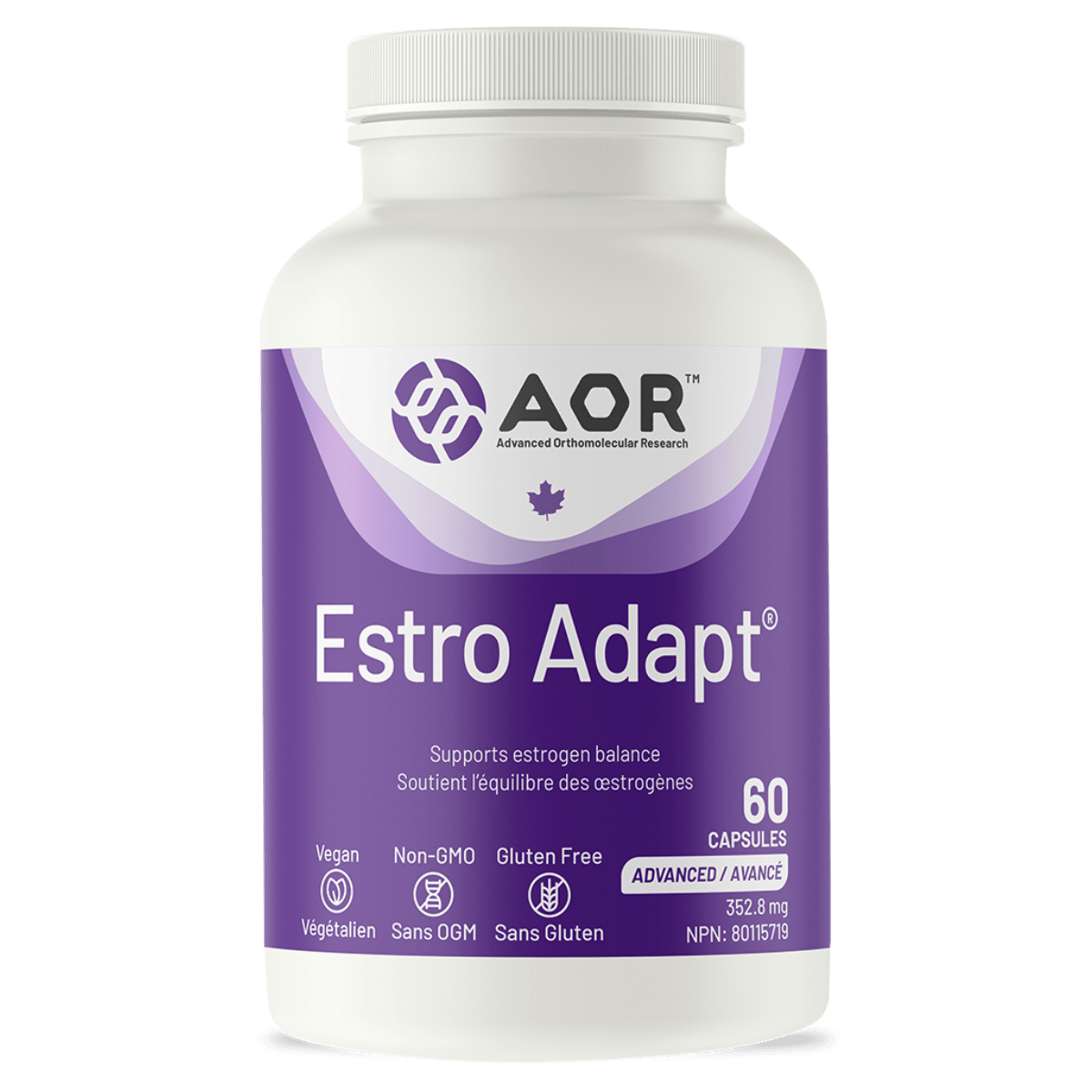 AOR Estro Adapt 60 Vegetarian Capsules