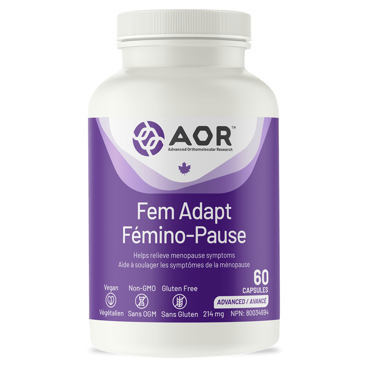 AOR Fem Adapt 60 Vegetarian Capsules