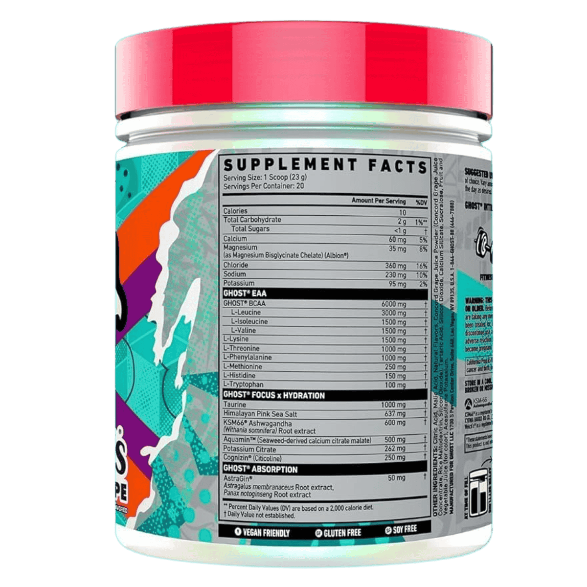 GHOST Intra EAA + BCAA Hydration Powder 20 Servings