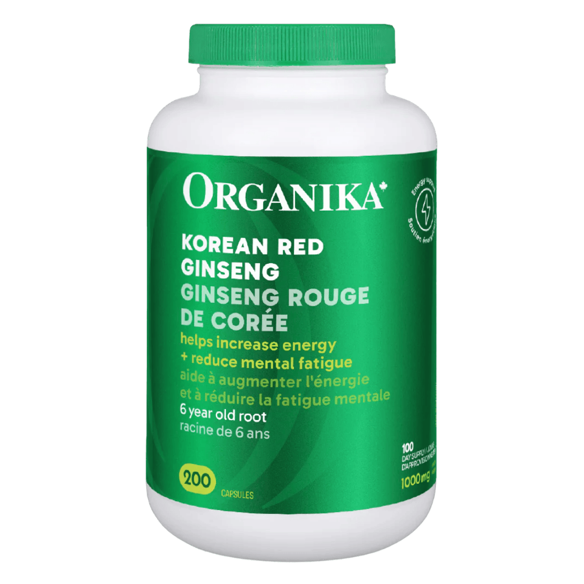 Organika Korean Red Ginseng 500mg Capsules