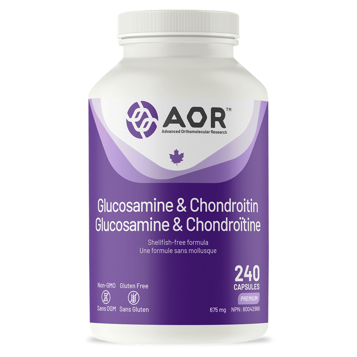 AOR Glucosamine & Chondroitin 675mg Capsules