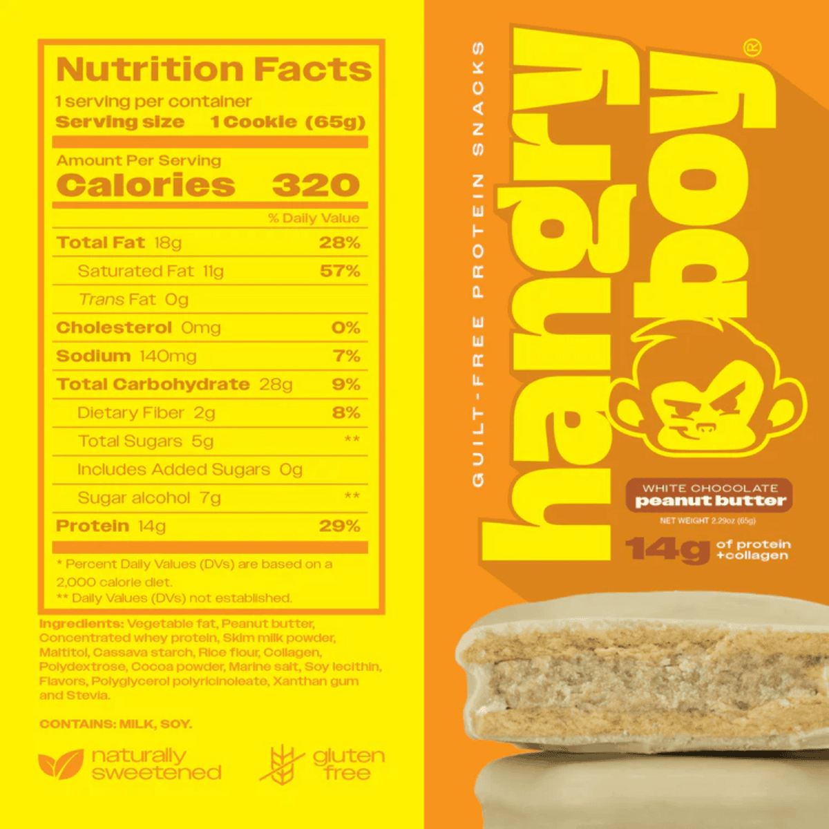 Hangryboy Protein Cookie Sandwich 65g