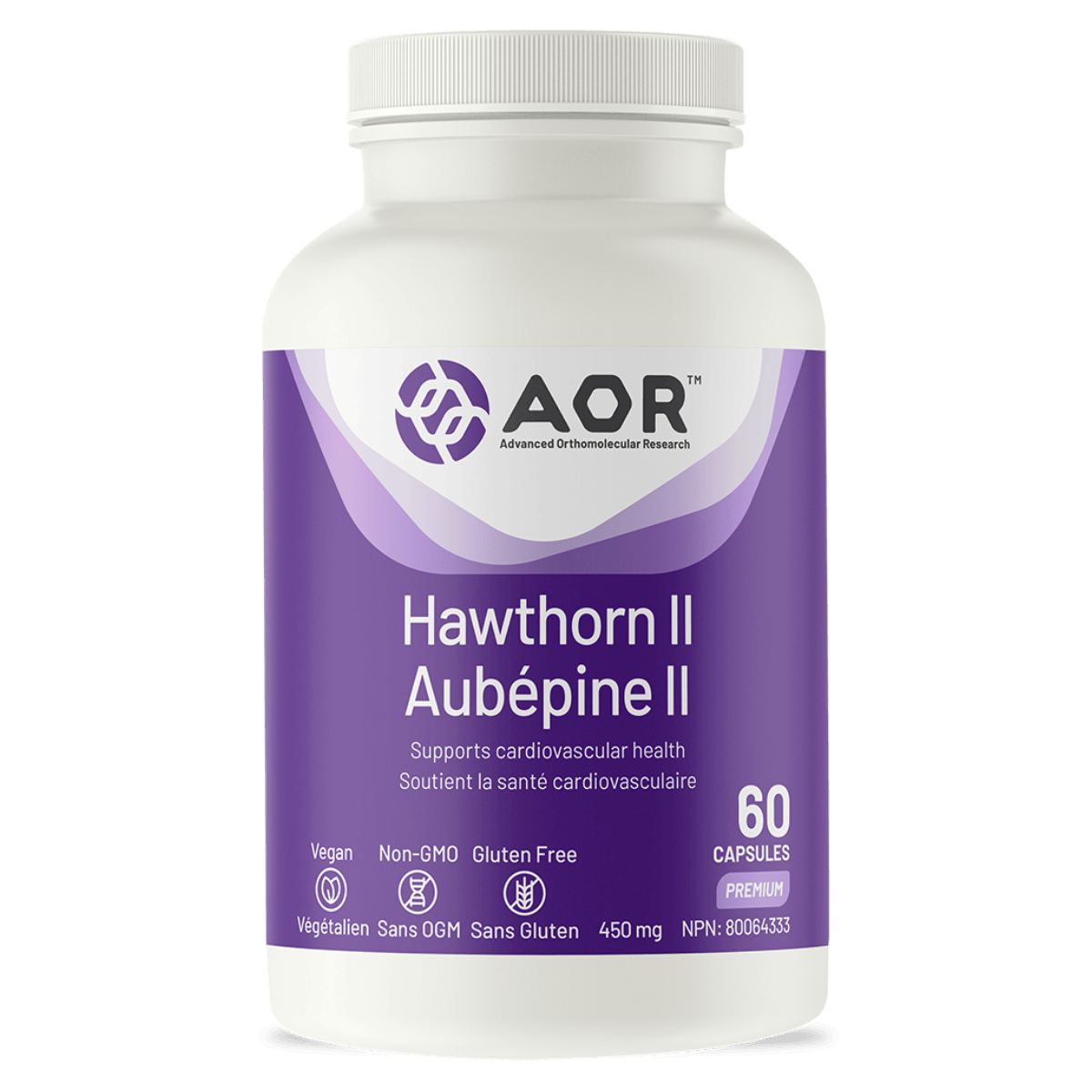 AOR Hawthorn II 60 Vegetarian Capsules