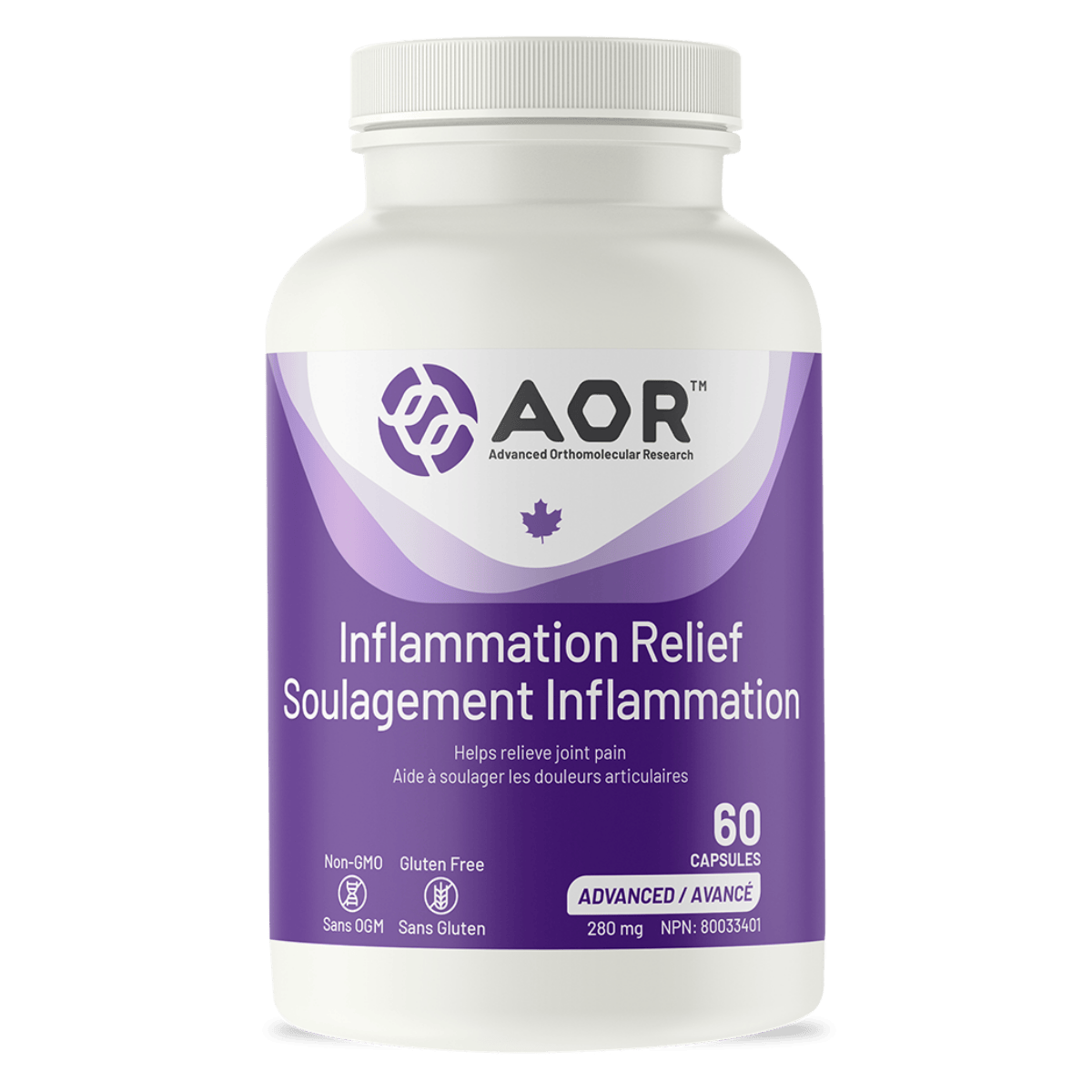 AOR Inflammation Relief 60 Liquid Capsules