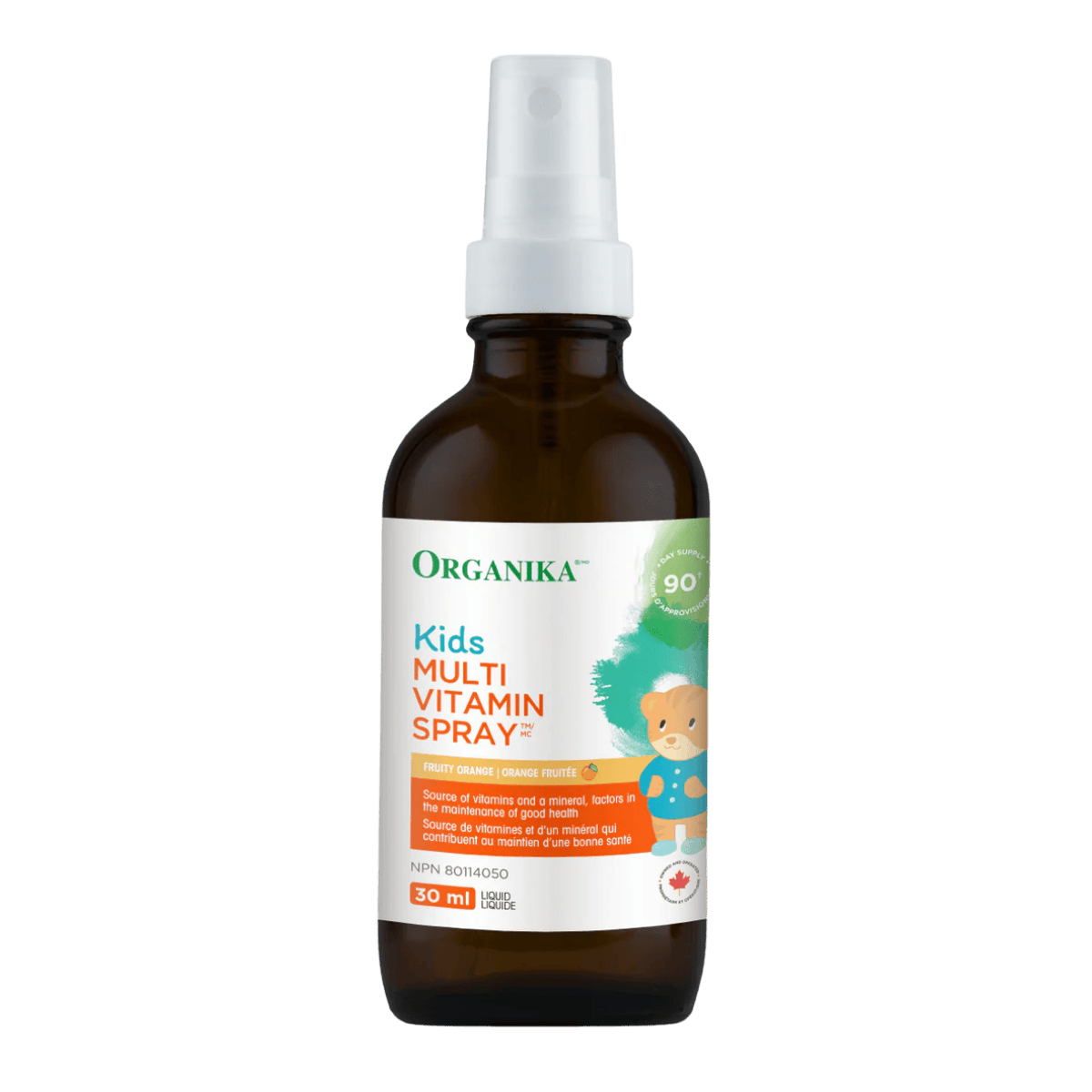 Organika Kids Multi Vitamin Spray 30mL Fruity Orange