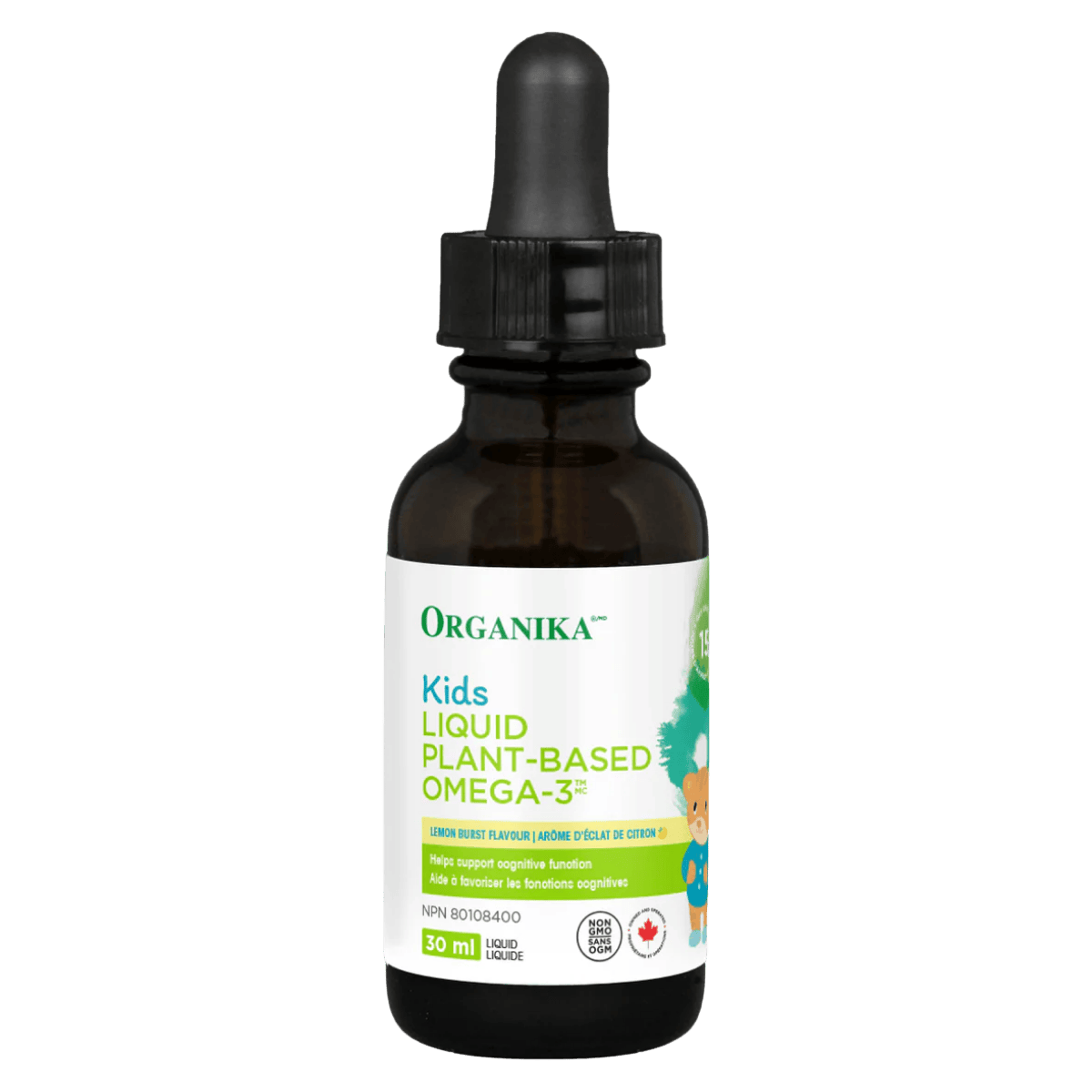 Organika Kids Liquid Plant-Based Omega-3 30 mL Lemon