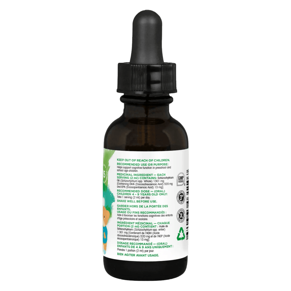 Organika Kids Liquid Plant-Based Omega-3 30 mL Lemon