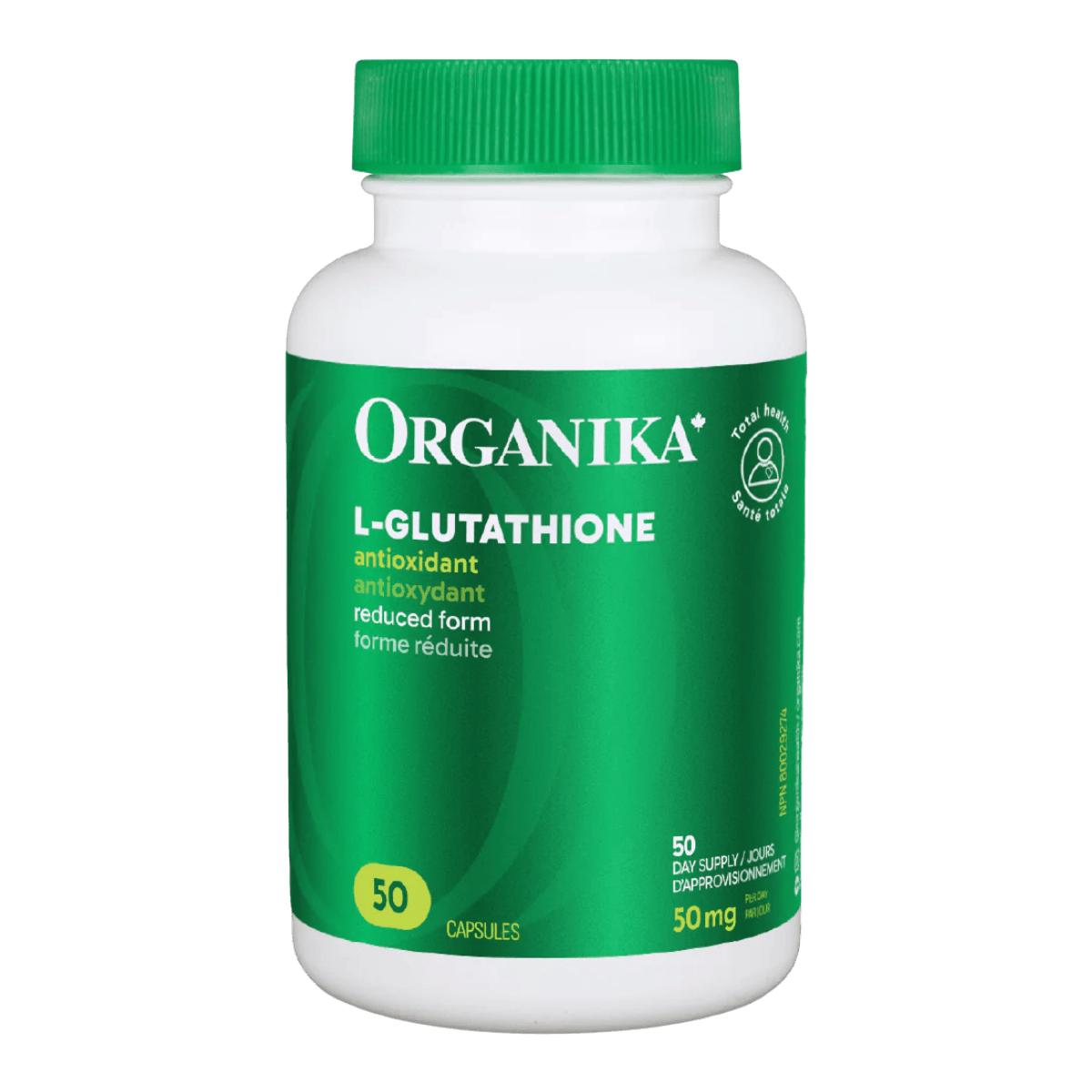 Organika L-Glutathione 50mg Capsules