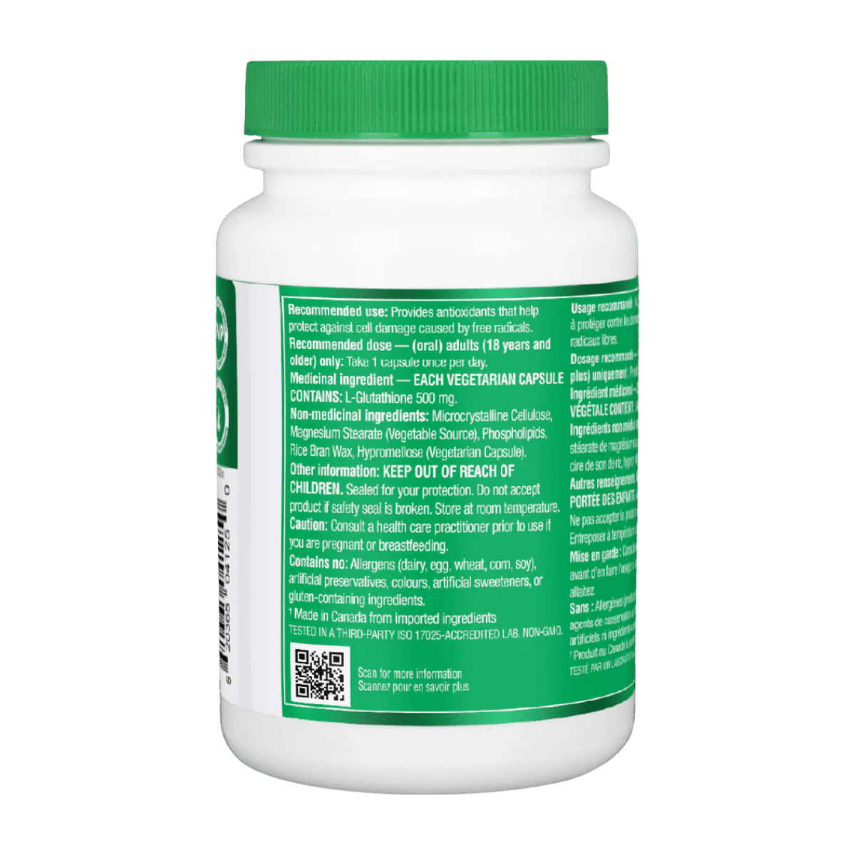 Organika Liposomal Glutathione 500mg 30 Vegetarian Capsules