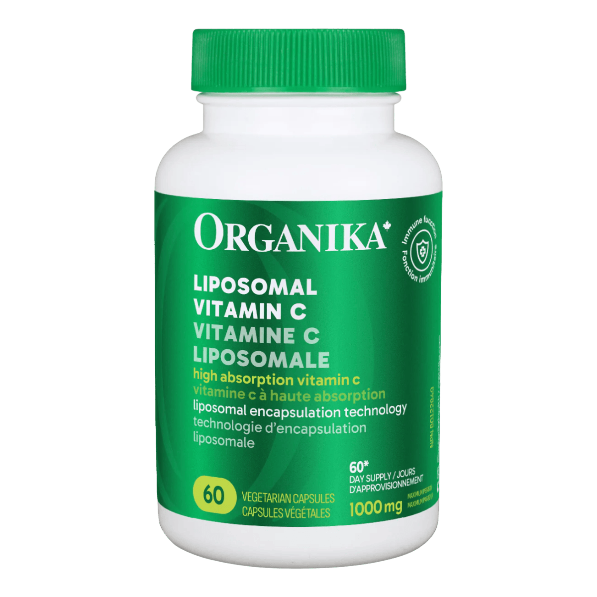 Organika Liposomal Vitamin C 500mg 60 Vegetarian Capsules
