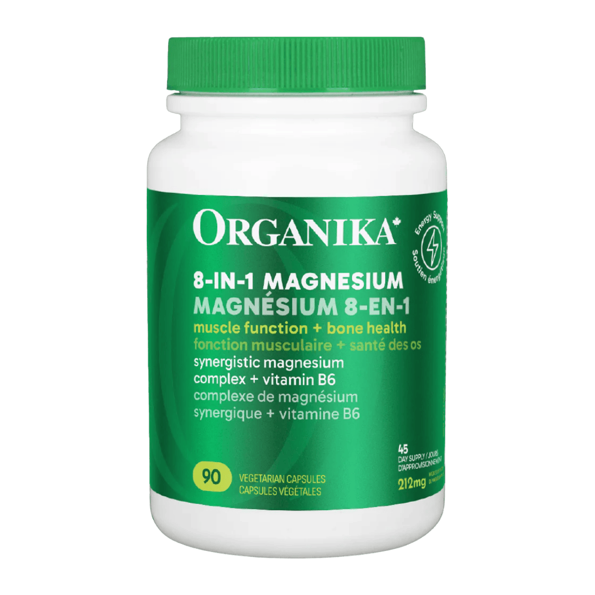 Organika 8-in-1 Magnesium 90 Vegetarian Capsules