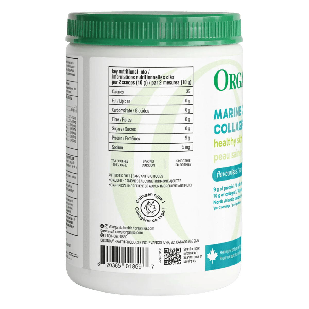 Organika Marine Collagen Powder 250g Unflavoured