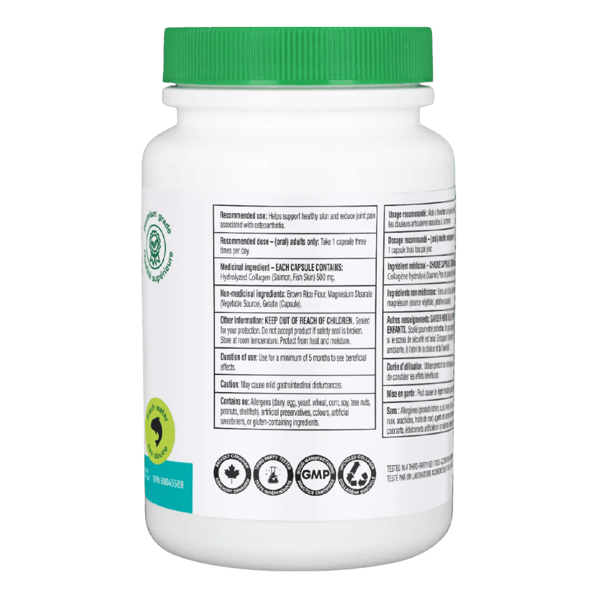 Organika Marine Collagen Capsules 500mg 90 Capsules