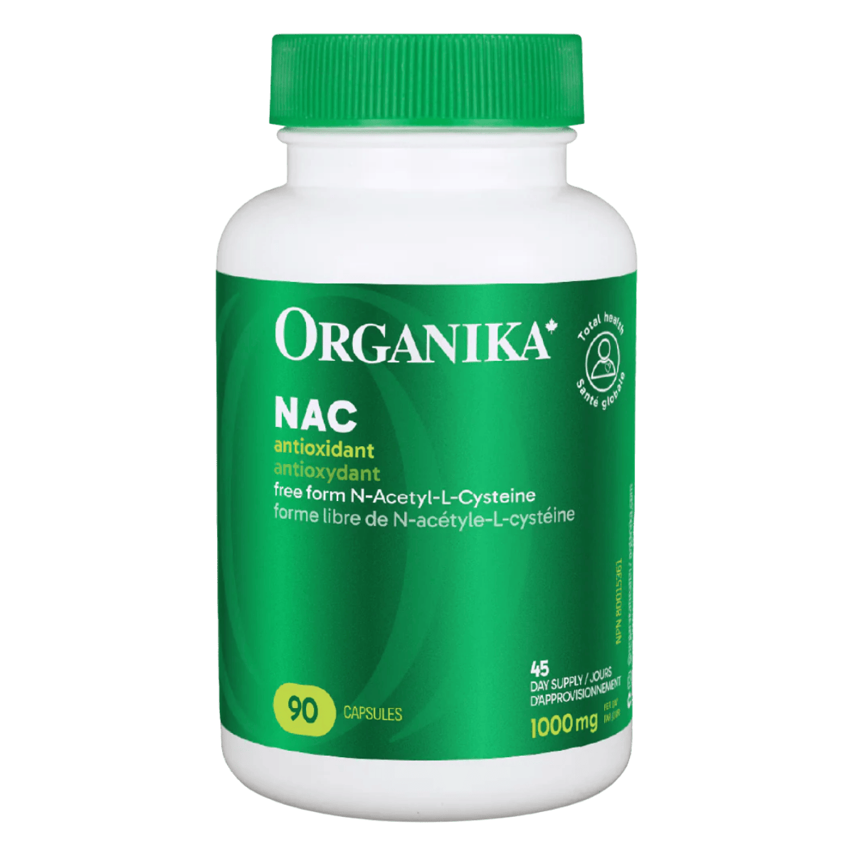 Organika NAC (N-Acetyl-L-Cysteine) 500mg Capsules