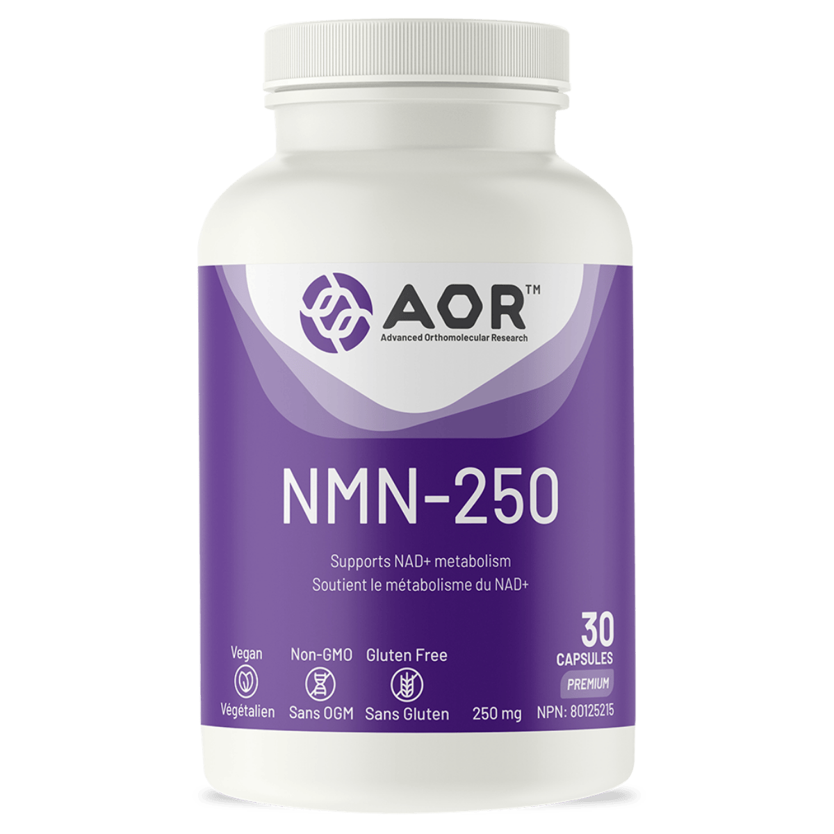 AOR NMN-250 250 mg 30 Vegetarian Capsules