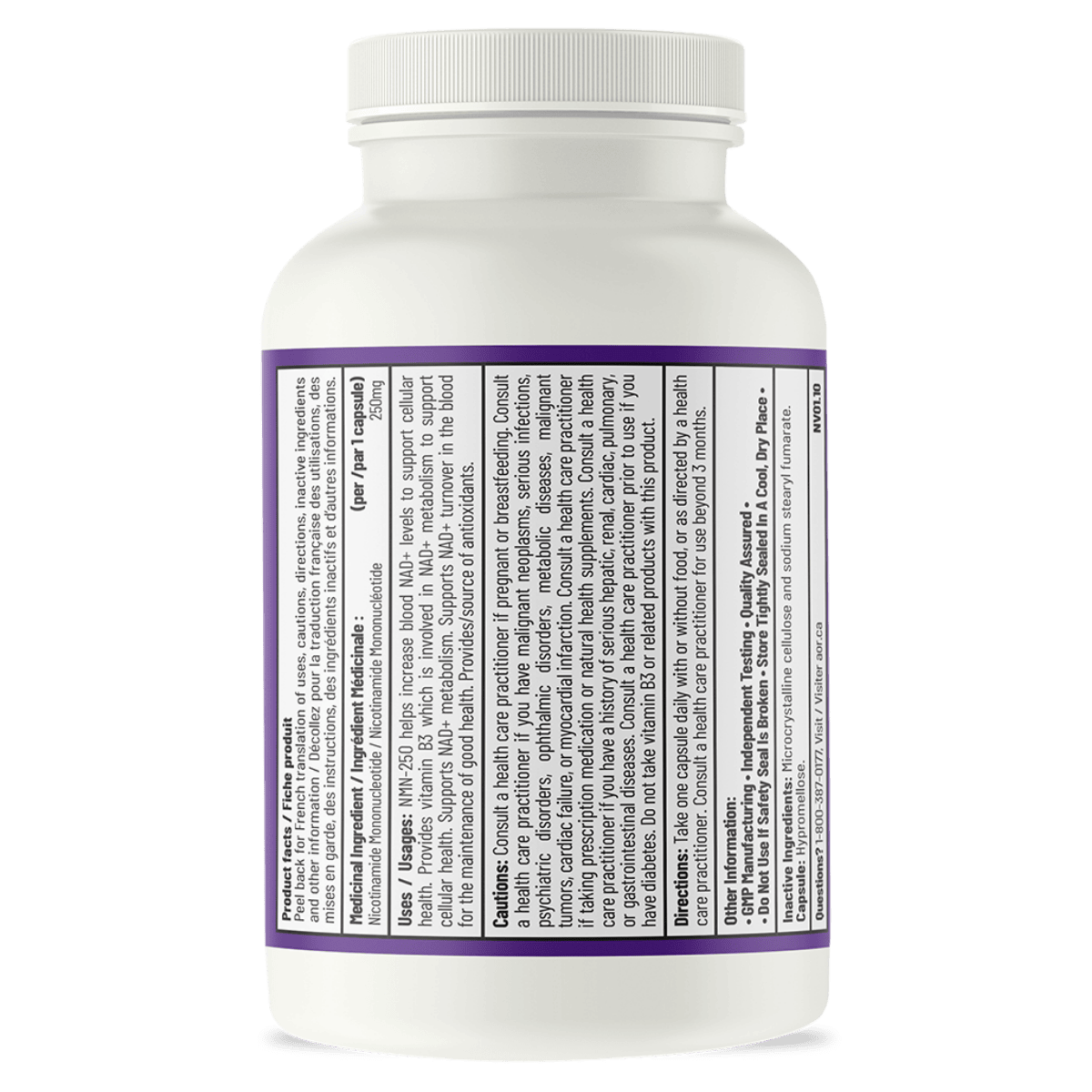 AOR NMN-250 250 mg 30 Vegetarian Capsules