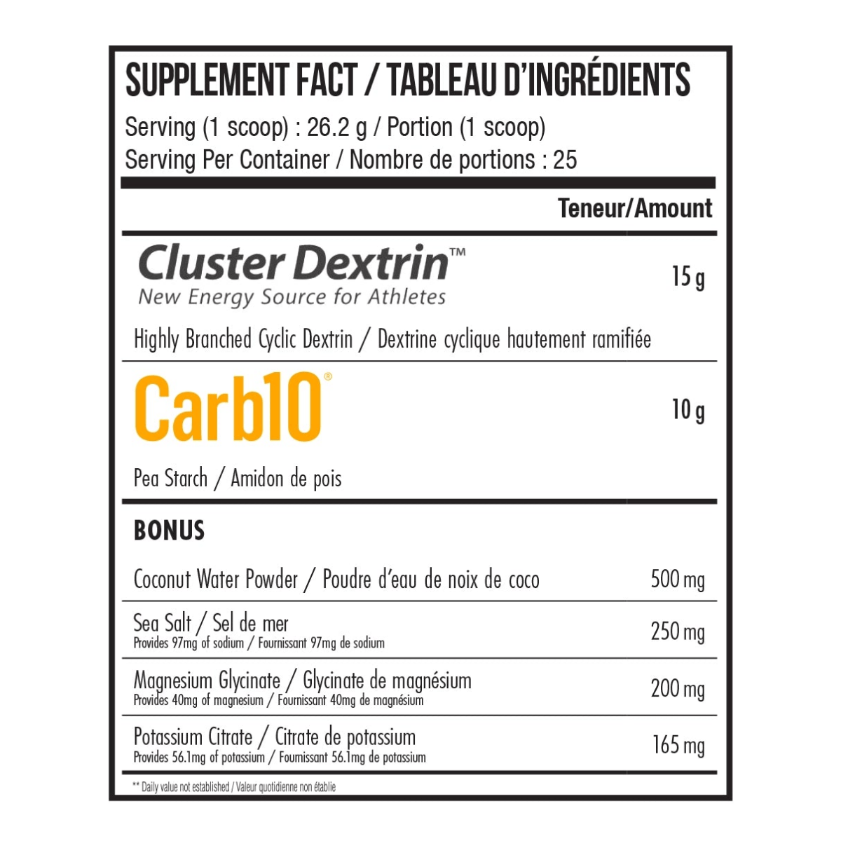 Nova Pharma Hydra Carbs 25 Servings Unflavoured